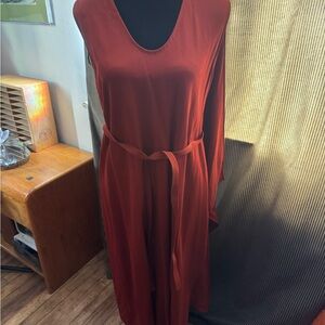 Elegant Rust Dress